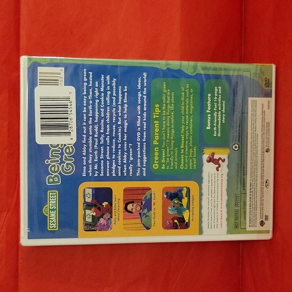 🌲 NWT Sesame Street Being Green DVD - Picture 2 of 5